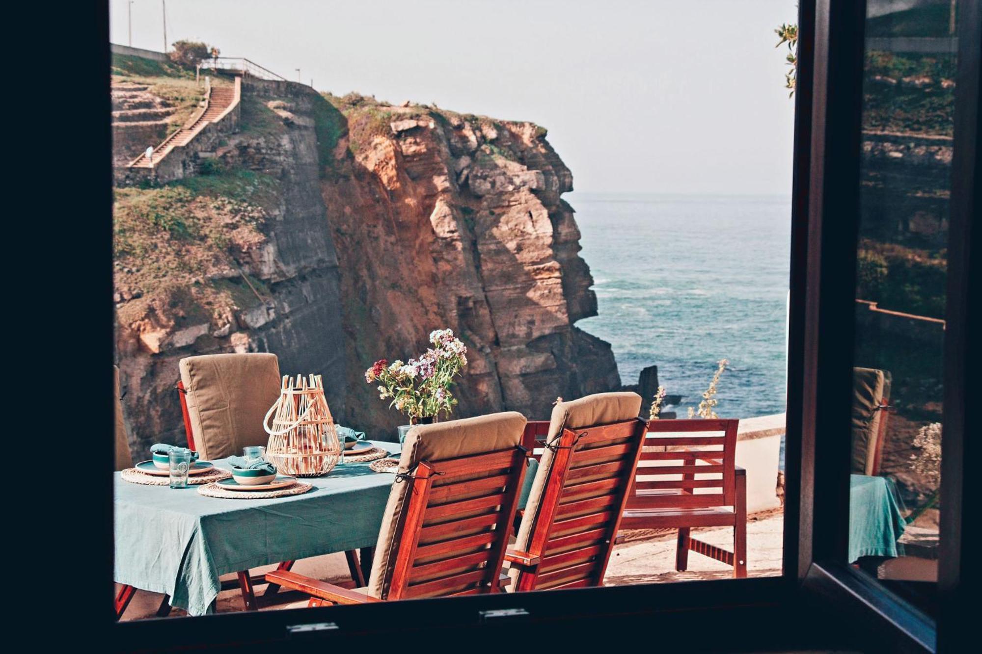 Um Lugar Ao Sol Beach House Azenhas Do Mar Sintra Exteriör bild